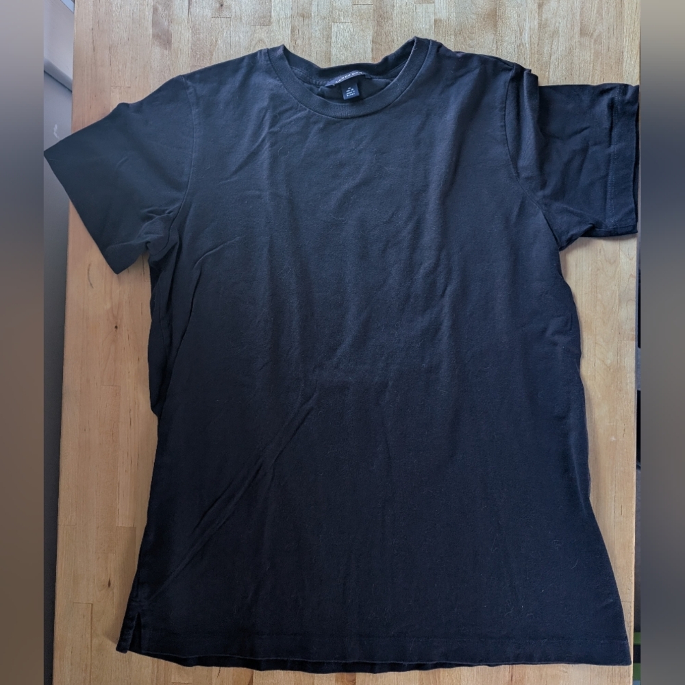 Lands' End Classic Cotton Tunic T-shirt Navy Blue Medium EUC So Comfy